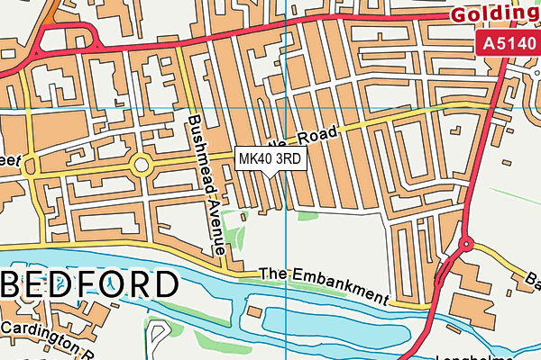 MK40 3RD map - OS VectorMap District (Ordnance Survey) MK40 3RD map - OS VectorMap District (Ordnance Survey)