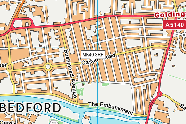 MK40 3RF map - OS VectorMap District (Ordnance Survey) MK40 3RF map - OS VectorMap District (Ordnance Survey)
