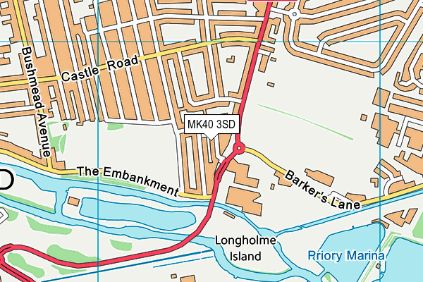 MK40 3SD map - OS VectorMap District (Ordnance Survey) MK40 3SD map - OS VectorMap District (Ordnance Survey)