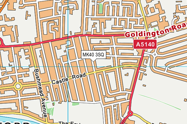 MK40 3SQ map - OS VectorMap District (Ordnance Survey) MK40 3SQ map - OS VectorMap District (Ordnance Survey)