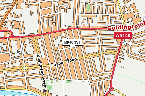 MK40 3ST map - OS VectorMap District (Ordnance Survey) MK40 3ST map - OS VectorMap District (Ordnance Survey)