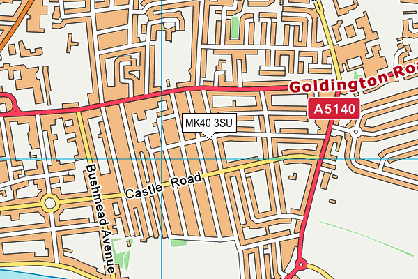 MK40 3SU map - OS VectorMap District (Ordnance Survey) MK40 3SU map - OS VectorMap District (Ordnance Survey)