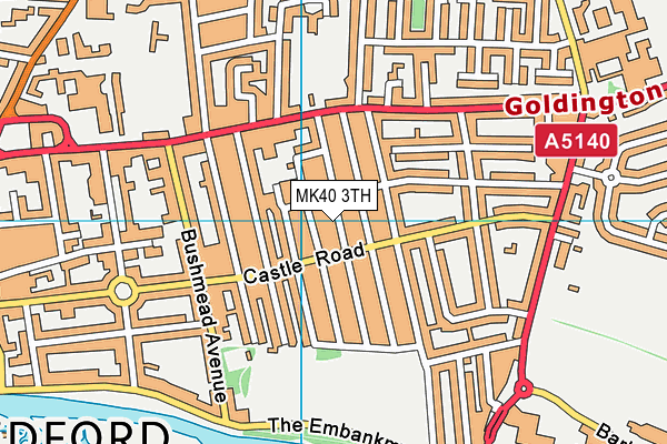 MK40 3TH map - OS VectorMap District (Ordnance Survey) MK40 3TH map - OS VectorMap District (Ordnance Survey)