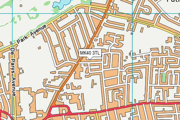 MK40 3TL map - OS VectorMap District (Ordnance Survey) MK40 3TL map - OS VectorMap District (Ordnance Survey)
