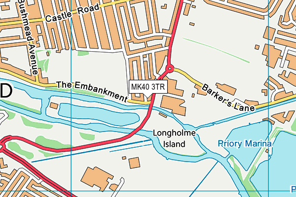 MK40 3TR map - OS VectorMap District (Ordnance Survey) MK40 3TR map - OS VectorMap District (Ordnance Survey)