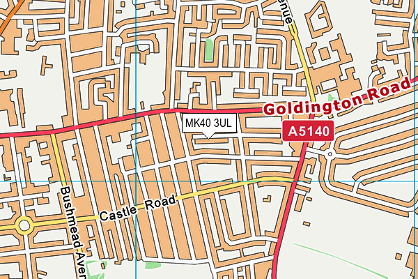 MK40 3UL map - OS VectorMap District (Ordnance Survey) MK40 3UL map - OS VectorMap District (Ordnance Survey)