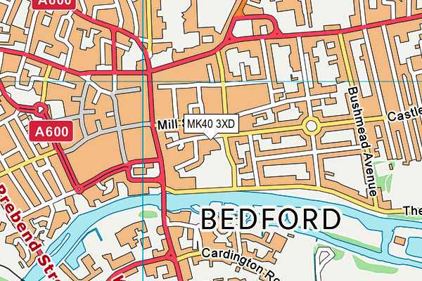 MK40 3XD map - OS VectorMap District (Ordnance Survey) MK40 3XD map - OS VectorMap District (Ordnance Survey)