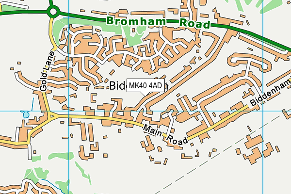 MK40 4AD map - OS VectorMap District (Ordnance Survey) MK40 4AD map - OS VectorMap District (Ordnance Survey)