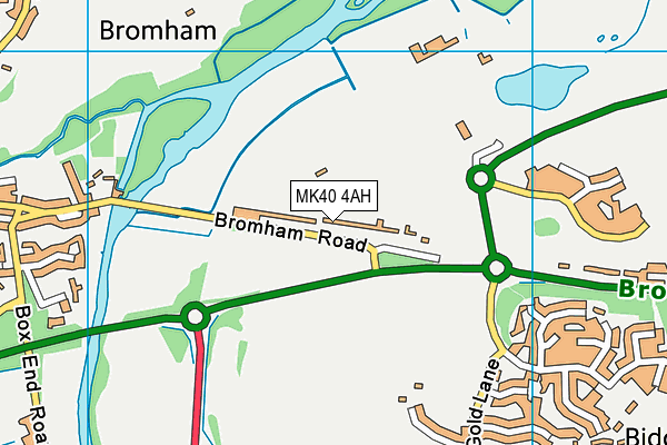 MK40 4AH map - OS VectorMap District (Ordnance Survey) MK40 4AH map - OS VectorMap District (Ordnance Survey)