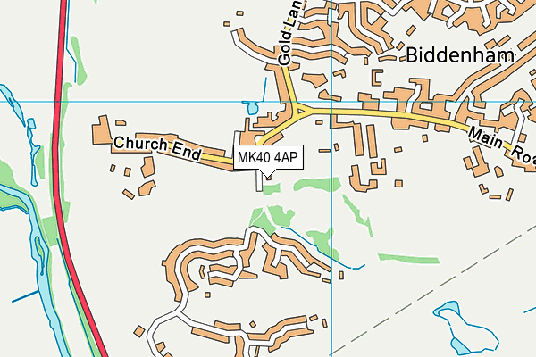 MK40 4AP map - OS VectorMap District (Ordnance Survey) MK40 4AP map - OS VectorMap District (Ordnance Survey)
