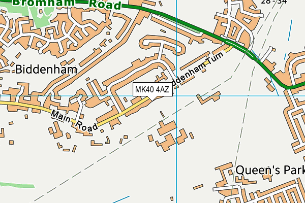 MK40 4AZ map - OS VectorMap District (Ordnance Survey) MK40 4AZ map - OS VectorMap District (Ordnance Survey)