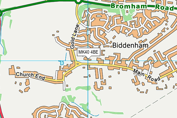 MK40 4BE map - OS VectorMap District (Ordnance Survey)