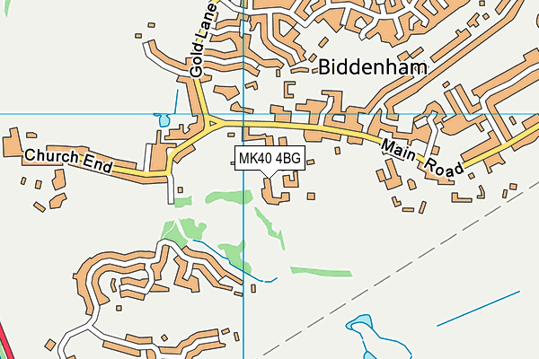 MK40 4BG map - OS VectorMap District (Ordnance Survey)