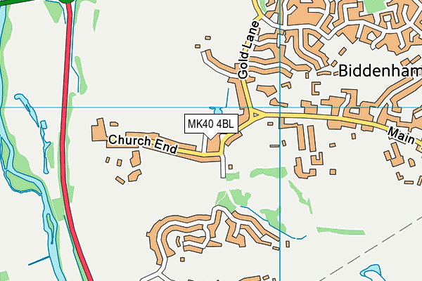 MK40 4BL map - OS VectorMap District (Ordnance Survey) MK40 4BL map - OS VectorMap District (Ordnance Survey)