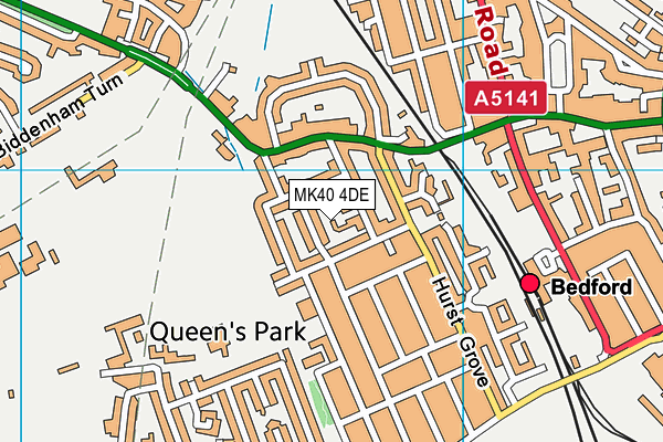 MK40 4DE map - OS VectorMap District (Ordnance Survey) MK40 4DE map - OS VectorMap District (Ordnance Survey)