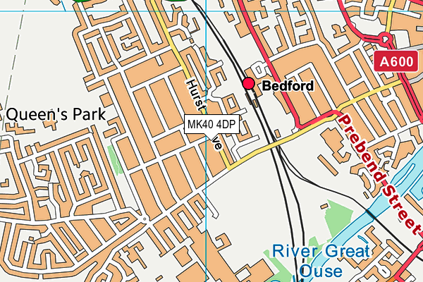 MK40 4DP map - OS VectorMap District (Ordnance Survey) MK40 4DP map - OS VectorMap District (Ordnance Survey)