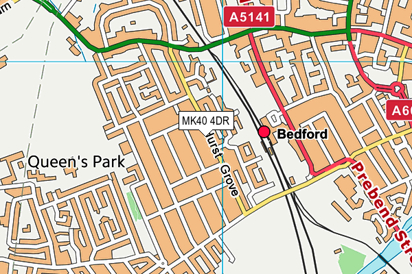 MK40 4DR map - OS VectorMap District (Ordnance Survey) MK40 4DR map - OS VectorMap District (Ordnance Survey)