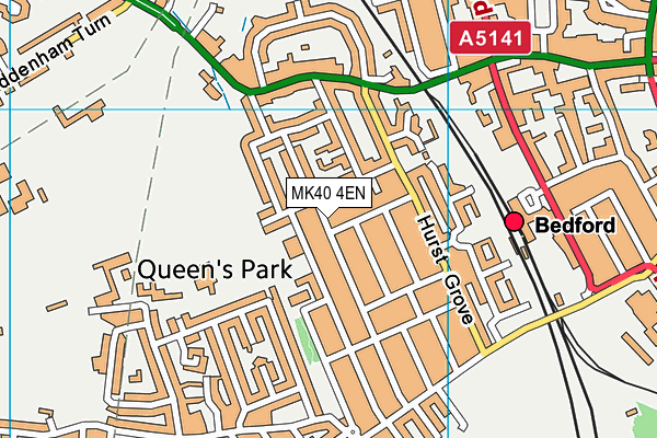 MK40 4EN map - OS VectorMap District (Ordnance Survey) MK40 4EN map - OS VectorMap District (Ordnance Survey)