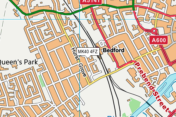 MK40 4FZ map - OS VectorMap District (Ordnance Survey) MK40 4FZ map - OS VectorMap District (Ordnance Survey)