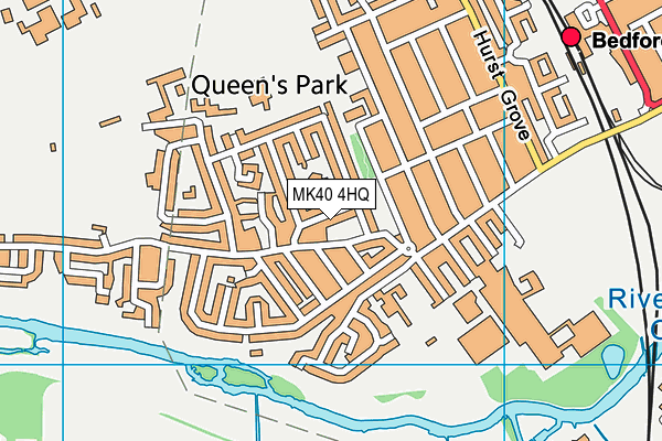 MK40 4HQ map - OS VectorMap District (Ordnance Survey) MK40 4HQ map - OS VectorMap District (Ordnance Survey)