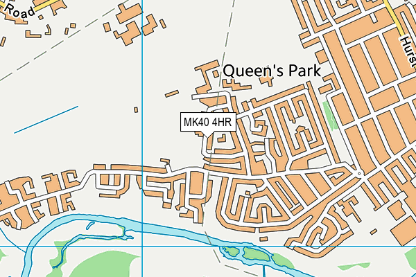 MK40 4HR map - OS VectorMap District (Ordnance Survey) MK40 4HR map - OS VectorMap District (Ordnance Survey)