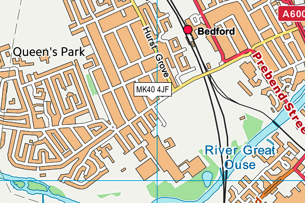 MK40 4JF map - OS VectorMap District (Ordnance Survey) MK40 4JF map - OS VectorMap District (Ordnance Survey)