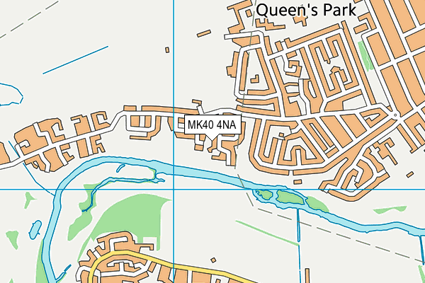MK40 4NA map - OS VectorMap District (Ordnance Survey) MK40 4NA map - OS VectorMap District (Ordnance Survey)