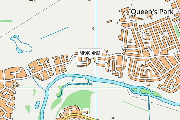 MK40 4ND map - OS VectorMap District (Ordnance Survey) MK40 4ND map - OS VectorMap District (Ordnance Survey)