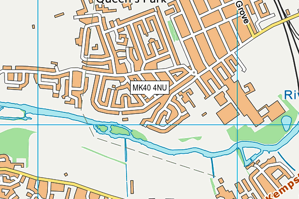 MK40 4NU map - OS VectorMap District (Ordnance Survey) MK40 4NU map - OS VectorMap District (Ordnance Survey)