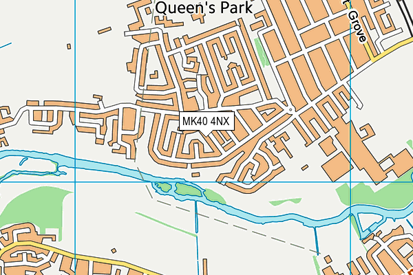 MK40 4NX map - OS VectorMap District (Ordnance Survey) MK40 4NX map - OS VectorMap District (Ordnance Survey)