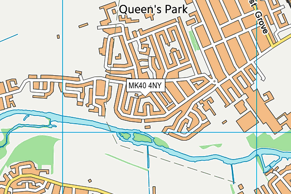 MK40 4NY map - OS VectorMap District (Ordnance Survey) MK40 4NY map - OS VectorMap District (Ordnance Survey)