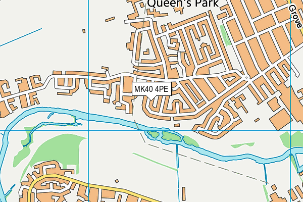 MK40 4PE map - OS VectorMap District (Ordnance Survey) MK40 4PE map - OS VectorMap District (Ordnance Survey)