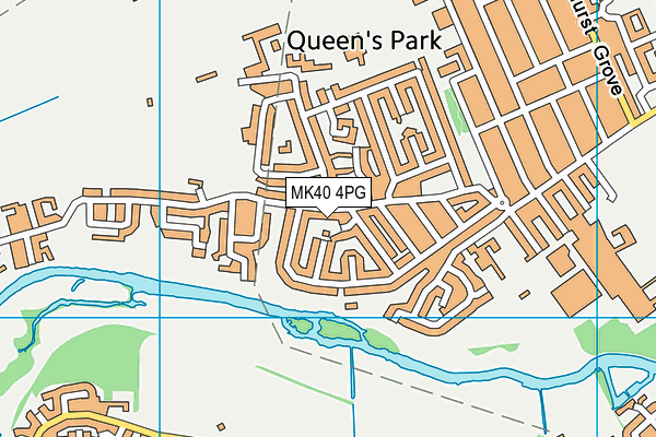 MK40 4PG map - OS VectorMap District (Ordnance Survey) MK40 4PG map - OS VectorMap District (Ordnance Survey)