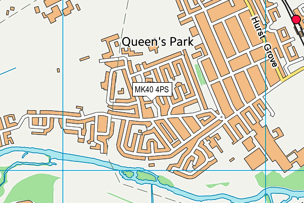 MK40 4PS map - OS VectorMap District (Ordnance Survey) MK40 4PS map - OS VectorMap District (Ordnance Survey)