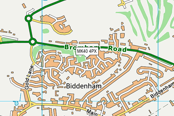 MK40 4PX map - OS VectorMap District (Ordnance Survey) MK40 4PX map - OS VectorMap District (Ordnance Survey)