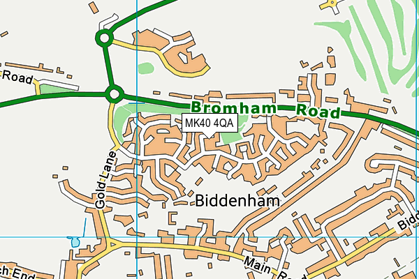 MK40 4QA map - OS VectorMap District (Ordnance Survey) MK40 4QA map - OS VectorMap District (Ordnance Survey)