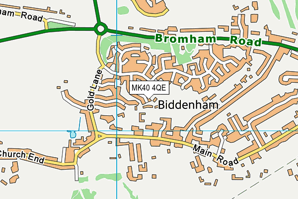MK40 4QE map - OS VectorMap District (Ordnance Survey)