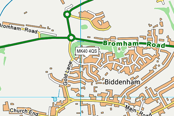 MK40 4QS map - OS VectorMap District (Ordnance Survey) MK40 4QS map - OS VectorMap District (Ordnance Survey)