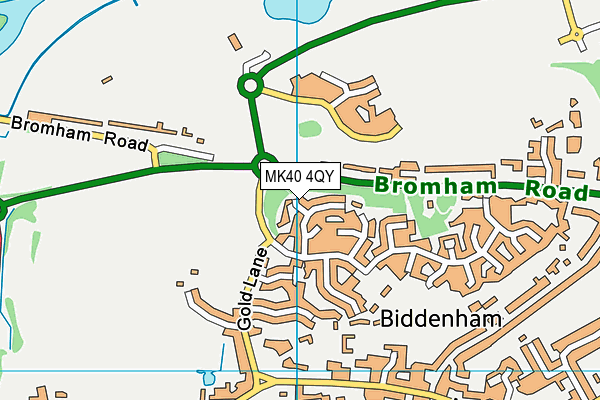 MK40 4QY map - OS VectorMap District (Ordnance Survey)