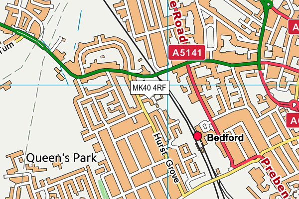 MK40 4RF map - OS VectorMap District (Ordnance Survey) MK40 4RF map - OS VectorMap District (Ordnance Survey)