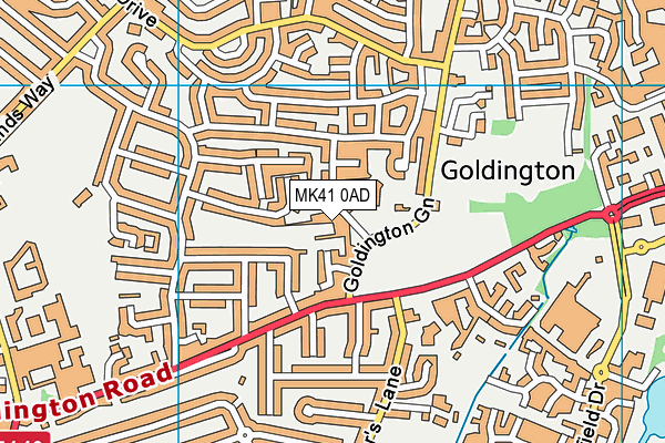 MK41 0AD map - OS VectorMap District (Ordnance Survey) MK41 0AD map - OS VectorMap District (Ordnance Survey)