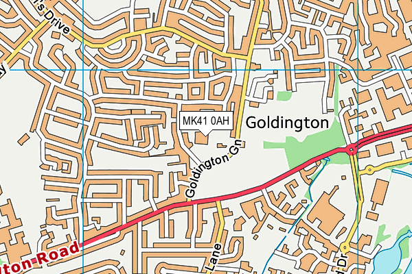 MK41 0AH map - OS VectorMap District (Ordnance Survey) MK41 0AH map - OS VectorMap District (Ordnance Survey)