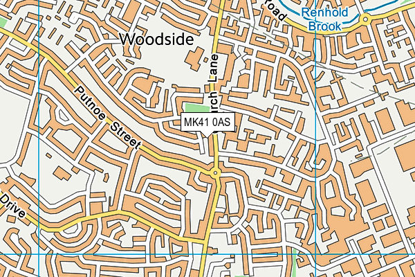 MK41 0AS map - OS VectorMap District (Ordnance Survey) MK41 0AS map - OS VectorMap District (Ordnance Survey)