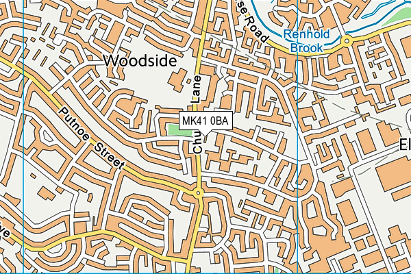 MK41 0BA map - OS VectorMap District (Ordnance Survey) MK41 0BA map - OS VectorMap District (Ordnance Survey)