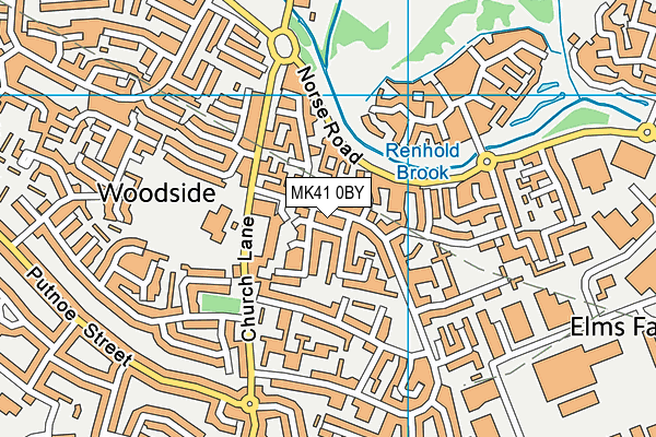 MK41 0BY map - OS VectorMap District (Ordnance Survey) MK41 0BY map - OS VectorMap District (Ordnance Survey)