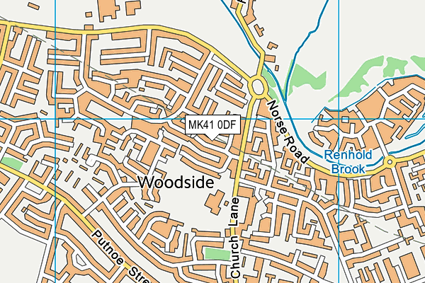 MK41 0DF map - OS VectorMap District (Ordnance Survey) MK41 0DF map - OS VectorMap District (Ordnance Survey)