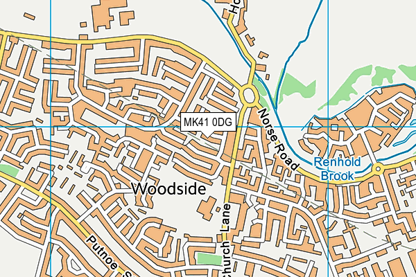 MK41 0DG map - OS VectorMap District (Ordnance Survey) MK41 0DG map - OS VectorMap District (Ordnance Survey)