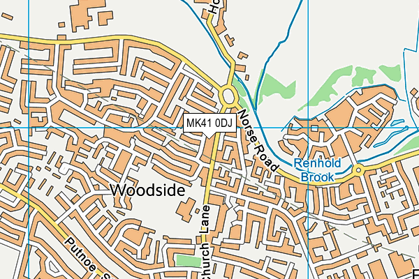 MK41 0DJ map - OS VectorMap District (Ordnance Survey) MK41 0DJ map - OS VectorMap District (Ordnance Survey)