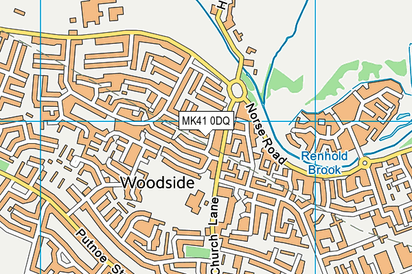 MK41 0DQ map - OS VectorMap District (Ordnance Survey) MK41 0DQ map - OS VectorMap District (Ordnance Survey)