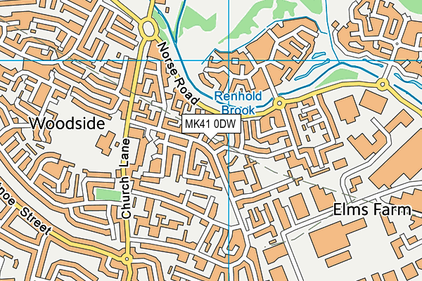 MK41 0DW map - OS VectorMap District (Ordnance Survey) MK41 0DW map - OS VectorMap District (Ordnance Survey)